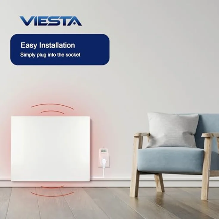 Viesta TH10 Thermostat Thermostatstecker Steckdosenthermostat für Infrarotheizung Heizpaneele Heizung, Infrarotheizung – Bild 6