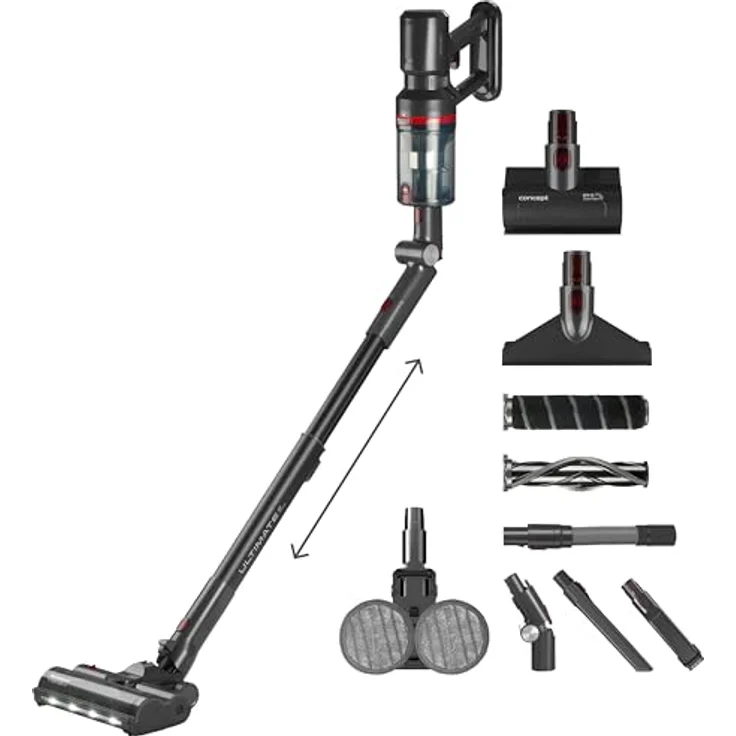 Concept Ultimate Pro+ VP6260, Standstaubsauger mit HEPA-Filter, 500 Watt, schwarz – Bild 1