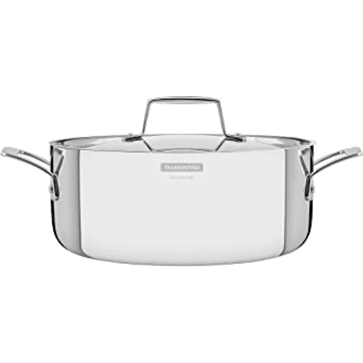Tramontina GRANO, Rostfreier 18/10 Edelstahl, für alle Herdarten geeignet (Bratentopf Ø24 cm)