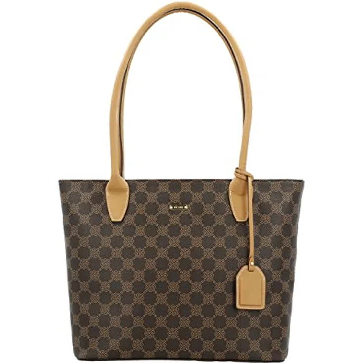 Picard Shopper Euphoria, geräumige Handtasche aus pflegeleichtem Kunstleder, braun