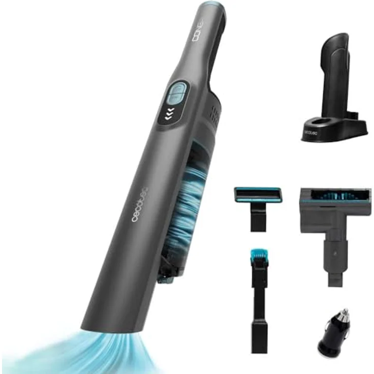 Cecotec Kabelloser Handstaubsauger Conga Rockstar Micro+ Clean&Car, 210W, Digitaler Bürstenloser Motor, 20 kPa, 40 Minuten Akkulaufzeit, 12V Auto-Ladegerät, 2 Modi – Bild 1