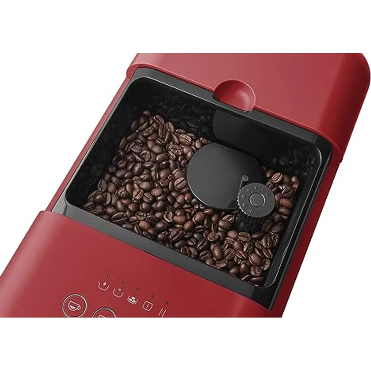 Smeg BCC01 Kaffeevollautomat 50s Style, 1,4 l Wassertank, mit integriertem Mahlwerk, ruby red – Bild 3