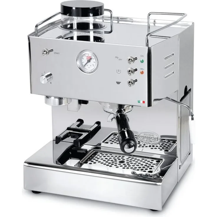 Quickmill 3035 Pegaso Siebträger, Espressomaschine mit integriertem Mahlwerk