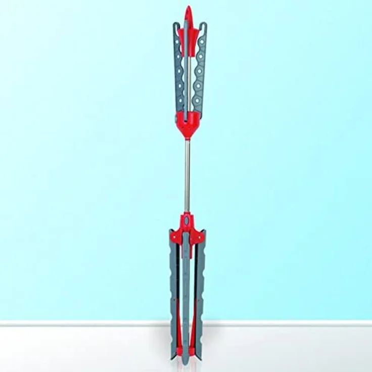 EASYmaxx Wäscheständer grau, rot – Bild 4