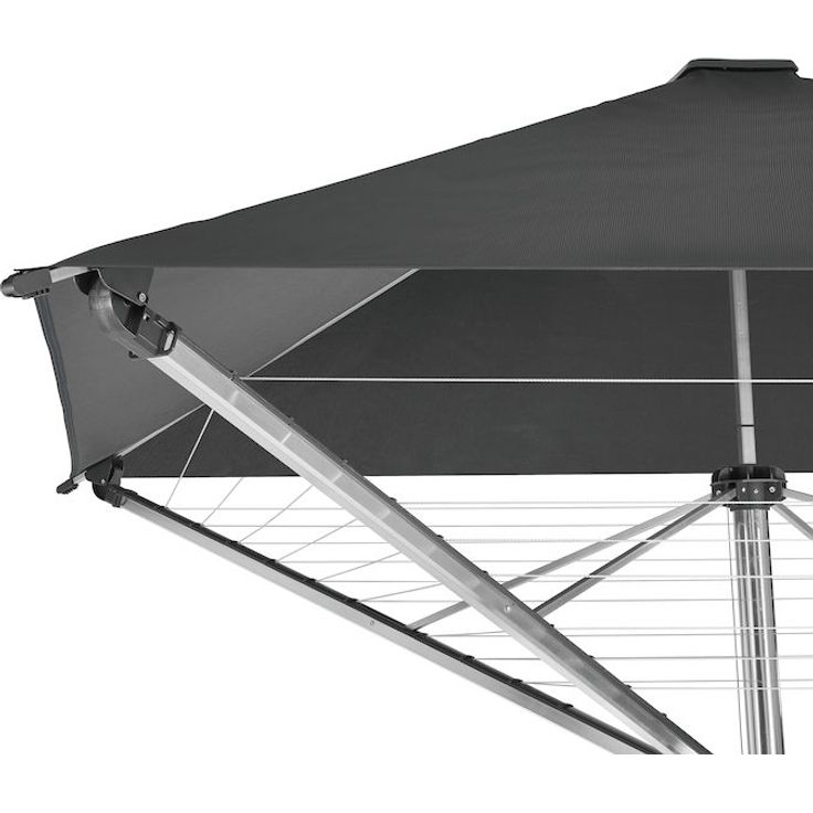 Leifheit 82100 Linoprotect 400, Wäschespinne mit Dach, Aluminium, 40 m Leine für 4 Waschladungen – Bild 3