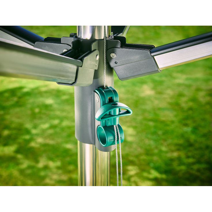 Leifheit 82100 Linoprotect 400, Wäschespinne mit Dach, Aluminium, 40 m Leine für 4 Waschladungen – Bild 4