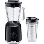 Braun PowerBlend 1 JB1051 Standmixer, 600 Watt, 1,5 Liter, 2 Geschwindigkeiten, schwarz