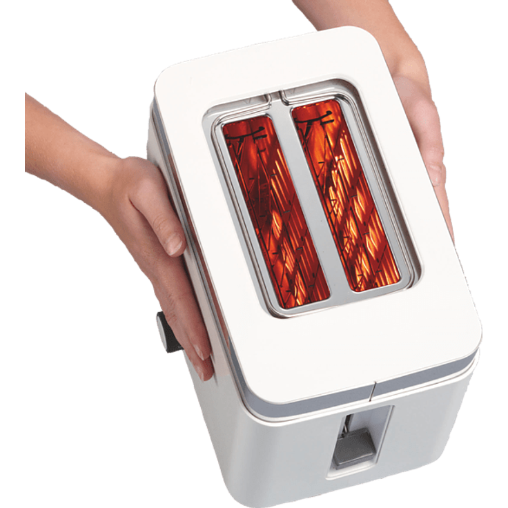 Graef TO 61 2-Schlitz-Toaster, 1000 Watt, 6 Bräunungsstufen, Kunststoff, Edelstahl, weiß – Bild 6
