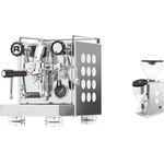 Bundle Rocket Appartamento Inox (white) Siebträgermaschine + Faustino 3.1 Inox (White) Kaffeemühle