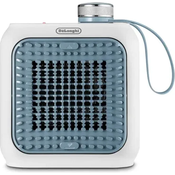 DeLonghi Capsule Desk, Heizlüfter, HFX 10B03.LB, weiß, hellblau, Heizlüfter