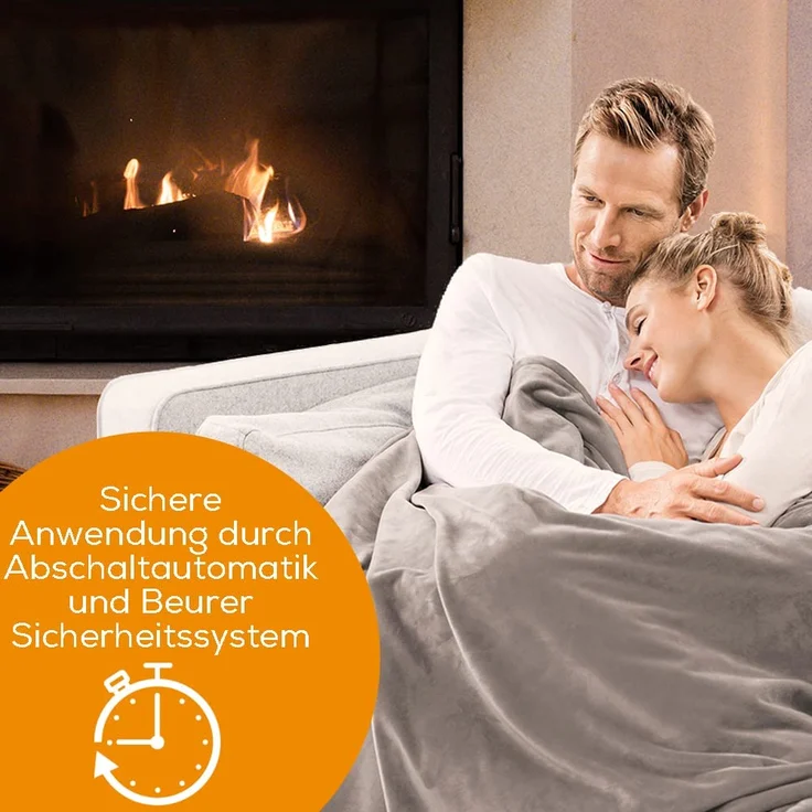 Beurer XXL Wärmezudecke HD 150 Cosy Taupe – Bild 3