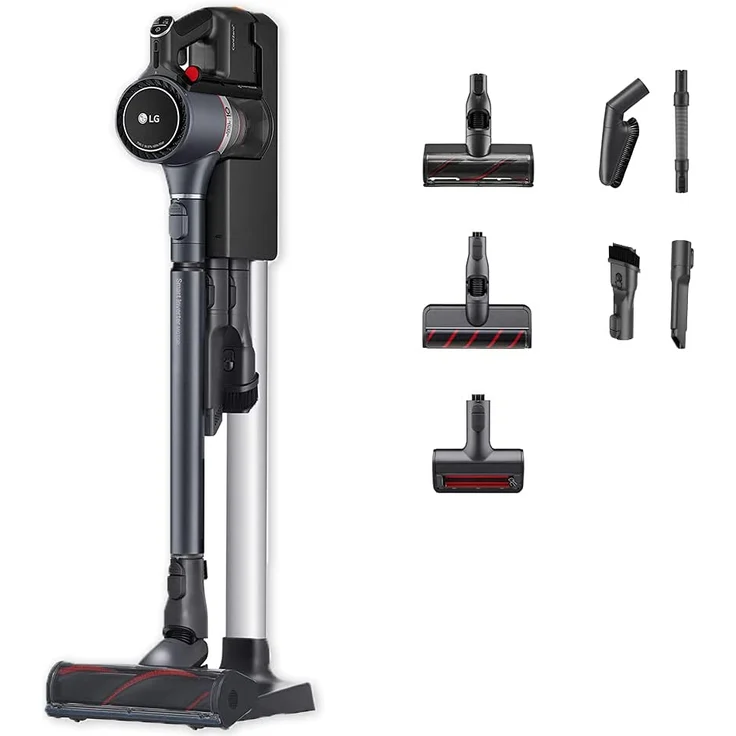 LG CordZero A9K-PRO1G Handstaubsauger, 60 min Akkubetrieb, Akkuwechsel-Option, 3 Saugmodi, inkl. 2 Akkus, Iron Grey – Bild 2