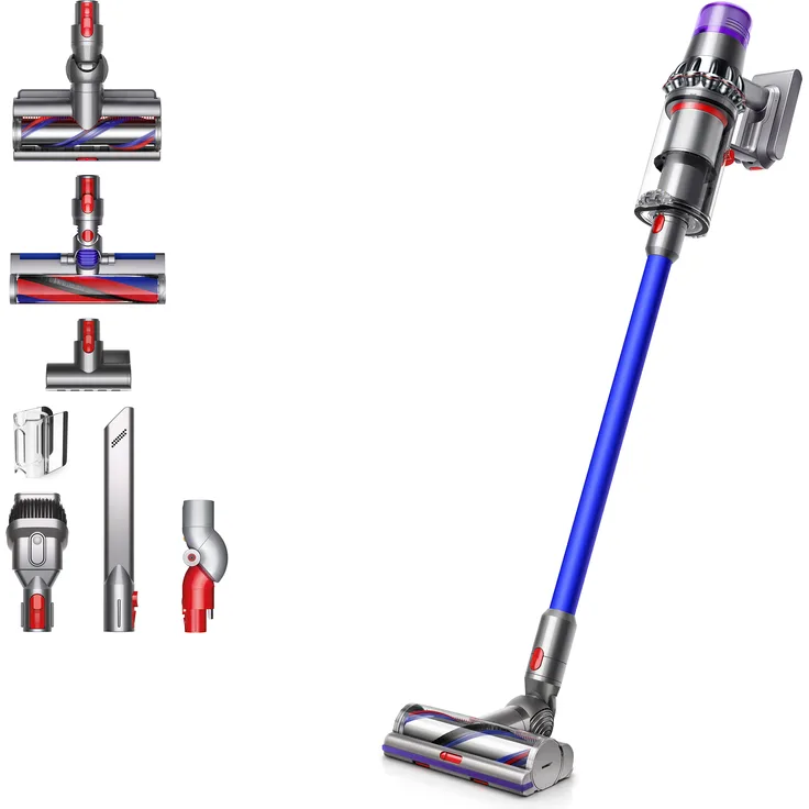 Dyson V11 Absolute Handstaubsauger (2022), 60 min Akkubetrieb, Akkuwechsel-Option, Nachmotorfilter, 419650-01, blau nickel