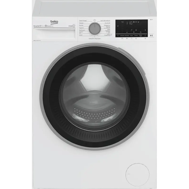 Beko B3WFU58415W1, Frontlader-Waschmaschine, A, Fassungsvermögen 8 kg, Standgerät, Breite 60 cm, weiß