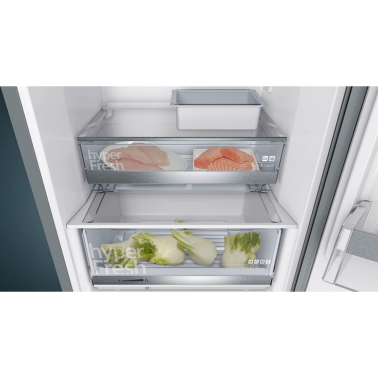 Siemens KG39E8IBA Kühl-Gefrierkombination, freistehend, edelstahl, LowFrost, 0-Grad-Zone, Schnellkühlen und -gefrieren, Urlaubsschaltung, LED, Breite 60 cm, Energieklasse B – Bild 5