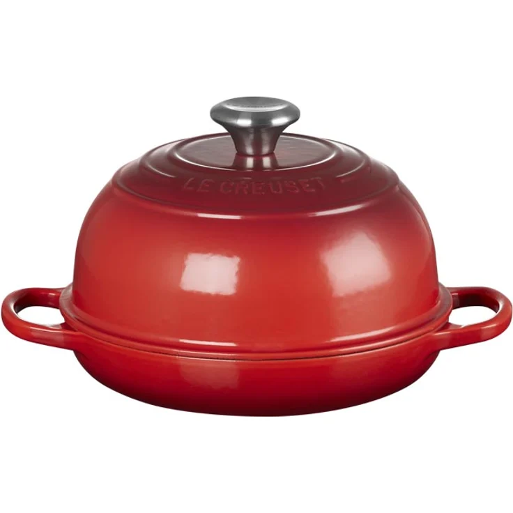 Le Creuset Signature Brot Bräter aus Gusseisen, 24cm, kirschrot – Bild 1