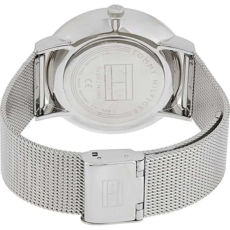 Tommy Hilfiger Armbanduhr Damen Casual 1781942, Quarzuhr, 40 mm, silber – Bild 6