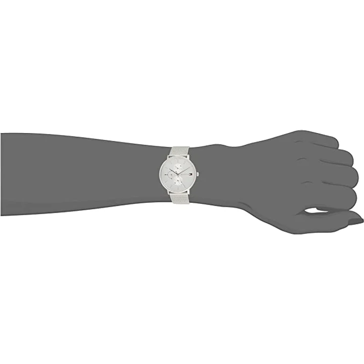 Tommy Hilfiger Armbanduhr Damen Casual 1781942, Quarzuhr, 40 mm, silber – Bild 5