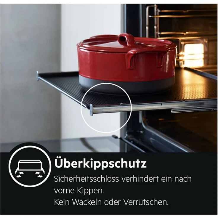 AEG 801403315, Backofen-Teleskopauszug, Metall, 3 Auszugsebenen – Bild 3