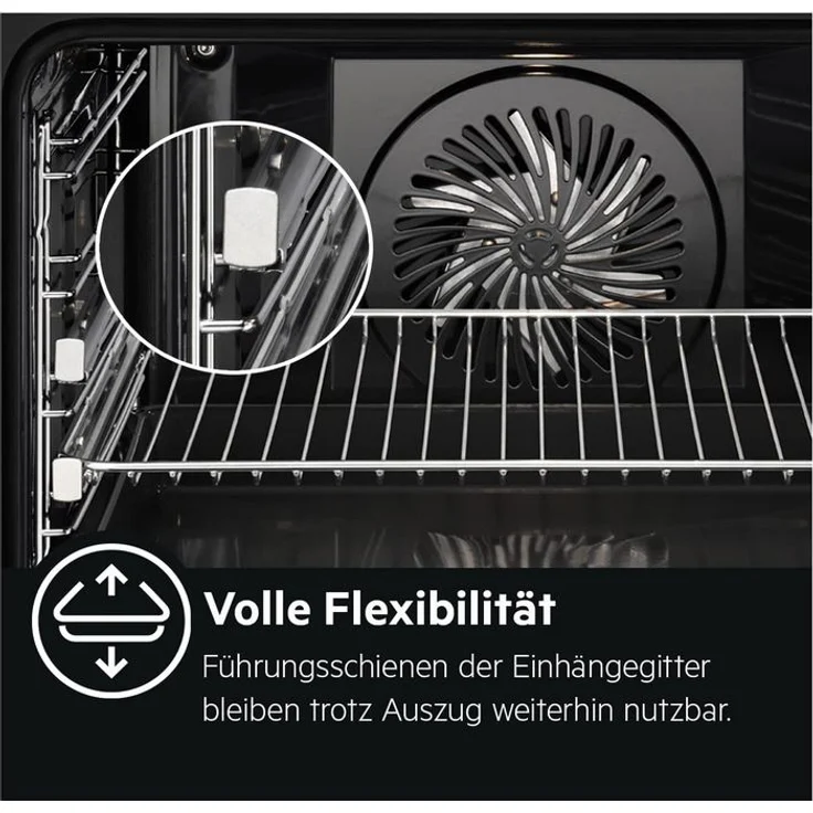 AEG 801403315, Backofen-Teleskopauszug, Metall, 3 Auszugsebenen – Bild 4