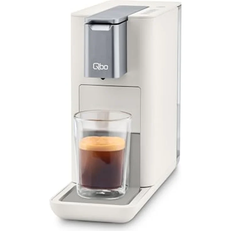 Tchibo Qbo ESSENTIAL Kapselmaschine, Kaffeegenuss auf Knopfdruck, 19 bar Brühdruck, Beige – Bild 1