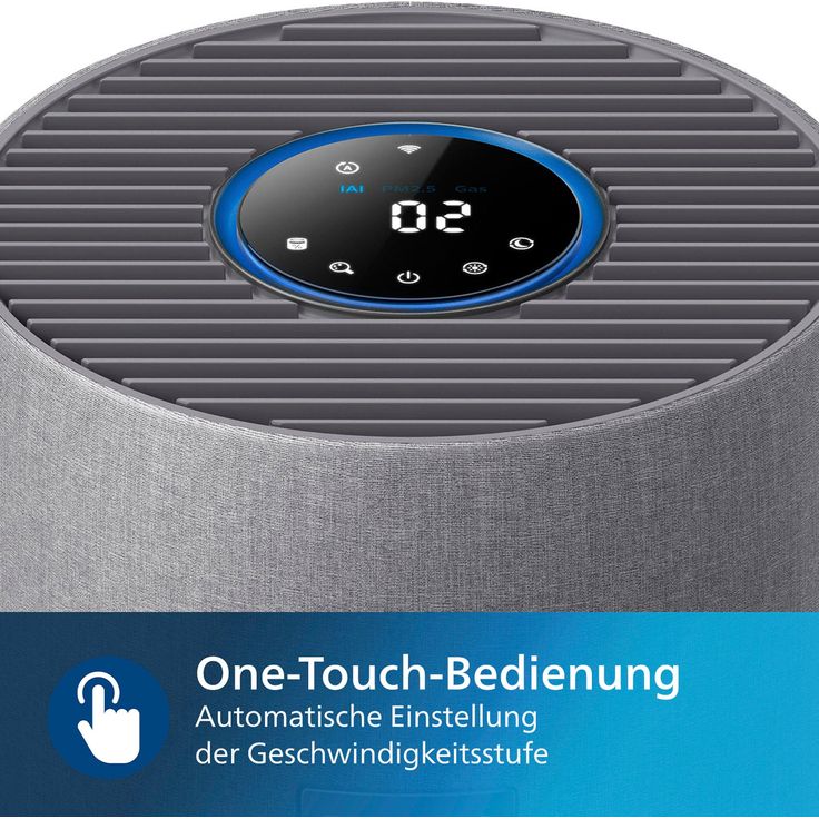 Philips AC3033/10 3000i Series, Luftreiniger, Grau, Weiss - 520 m³/h CADR, Allergie-Ruhemodus, 99,97% Partikelentfernung, leise – Bild 5
