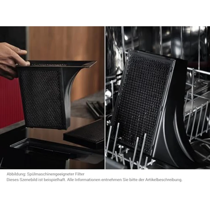 AEG OCH84B03XB Bridge XTM Kochfeldabzug Induktion, Umluftbetrieb, Lüften-Funktion, 796 x 516 mm – Bild 4