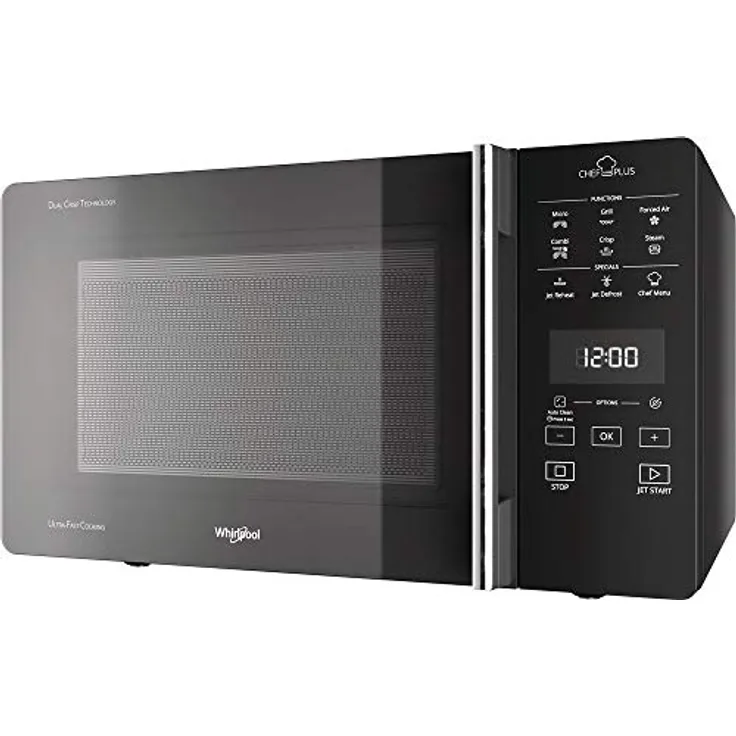 Whirlpool MCP 359 SL, Kombi-Mikrowelle mit Grill, 25 Liter, 800 W, silber