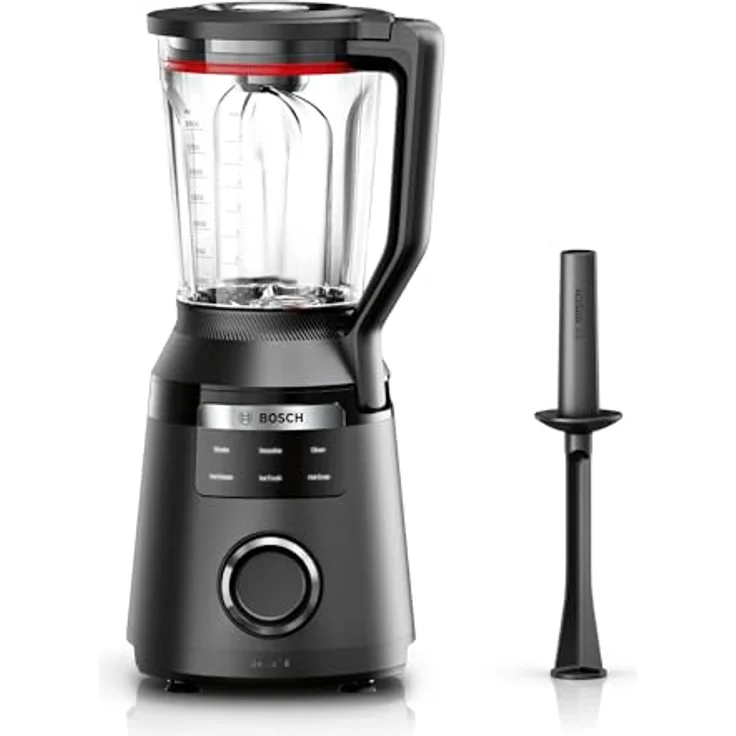 Bosch Hochleistungsmixer VitaPower Serie 6 MMBD665B1, 1800 W, bis zu 45000 U/Min, 6 Automatikprogramme, Stopfer, schwarz – Bild 1