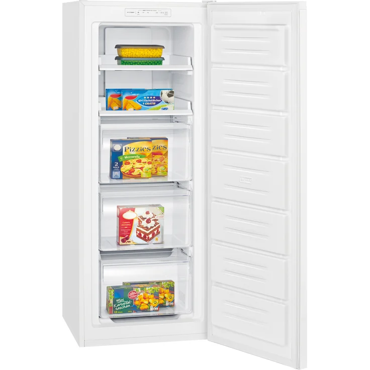 Bomann® freistehender Gefrierschrank GS 7362, Nofrost 161 L mit Total No Frost, Schnellgefrierfunktion und MultiAirflow-System, weiß – Bild 1