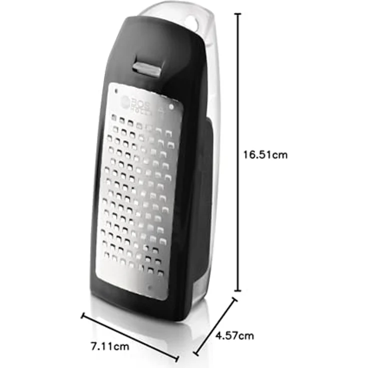 Boska Easy Grater-mit praktischem Auffangbehälter-Kunststoff-Edelstahl-Silber - 165 x 70 x 45 mm – Bild 6