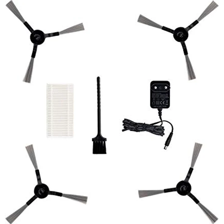 V-TAC Smart Roboter-Staubsauger mit Fernbedienung, 800 PA, 430 ml, Lithium-Ionen-Akku 2000 mAh, 14,4 V, ABS-Gehäuse, schwarz – Bild 4
