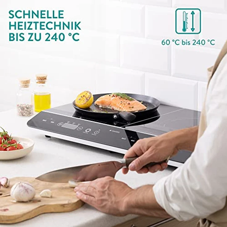 Navaris 3500W, Kochplatte, Autark Ja, Betriebsart Induktion – Bild 4