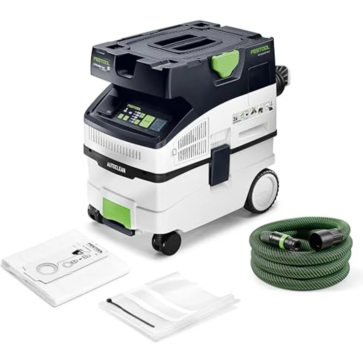 Festool Absaugmobil CLEANTEC CTM MIDI I AC, Nass- und Trockensauger mit AUTOCLEAN-Technologie, kompakt und mobil