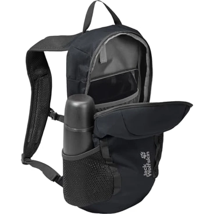 Jack Wolfskin Daypack VELOCITY LITE 10, leichter Rucksack mit AEROSHAPE LITE Tragesystem und Trinkblasenfach, Schwarz – Bild 6
