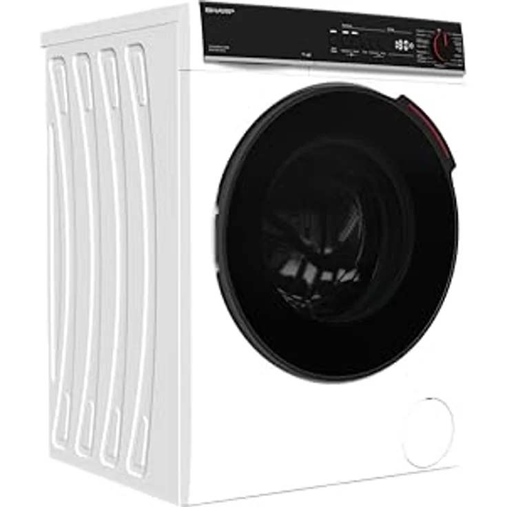 SHARP Waschmaschine ES-WNFB814CWDA-DE, 8 kg, Energieeffizienzklasse A, 1400 U/min, Inverter Motor, AquaStop, Dampffunktion, WiFi-Steuerung, Super Silent, Weiß – Bild 3