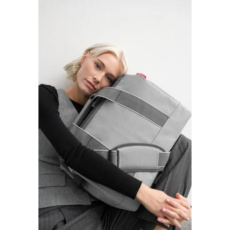 reisenthel Allrounder M, Handtasche in herringbone grey, ideal als Sport- und Wochenendtasche, perfekt für Handgepäck – Bild 5