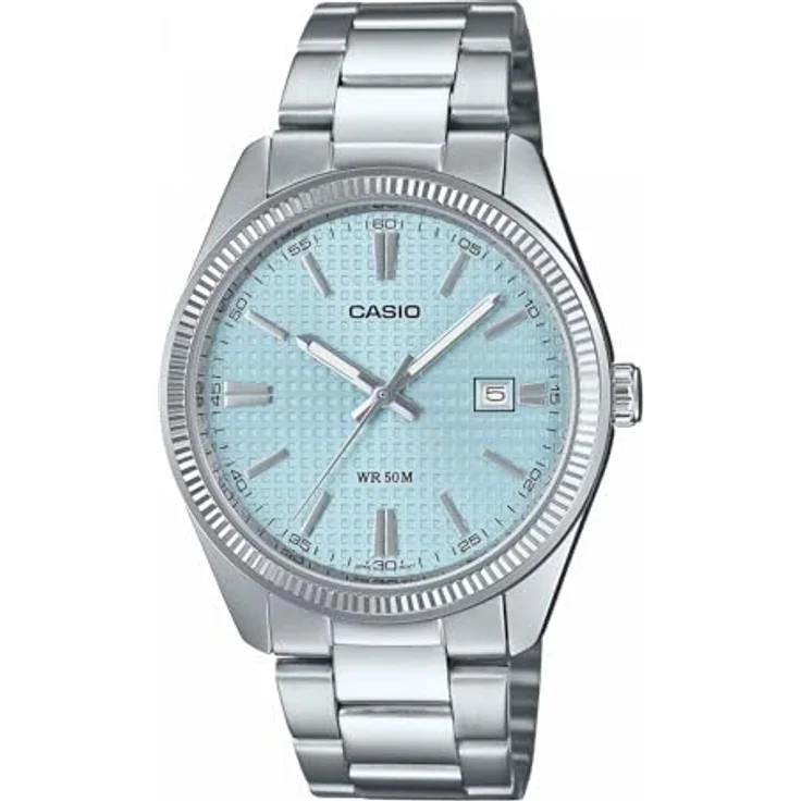 CASIO Quarzuhr Armbanduhr Timeless in Unisexgröße, hellblau – Bild 2