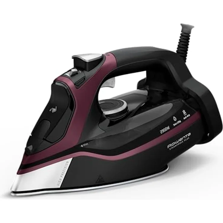 Rowenta Steamforce Dampfbügeleisen, Microsteam HD Profile-Bügelsohle, 2900 W, 45 g/min Dampfleistung, 230 g/min Dampfstoß, Tropfschutz, DW9413