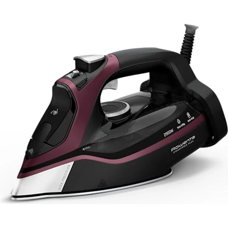 Rowenta Steamforce Dampfbügeleisen, Microsteam HD Profile-Bügelsohle, 2900 W, 45 g/min Dampfleistung, 230 g/min Dampfstoß, Tropfschutz, DW9413 – Bild 1