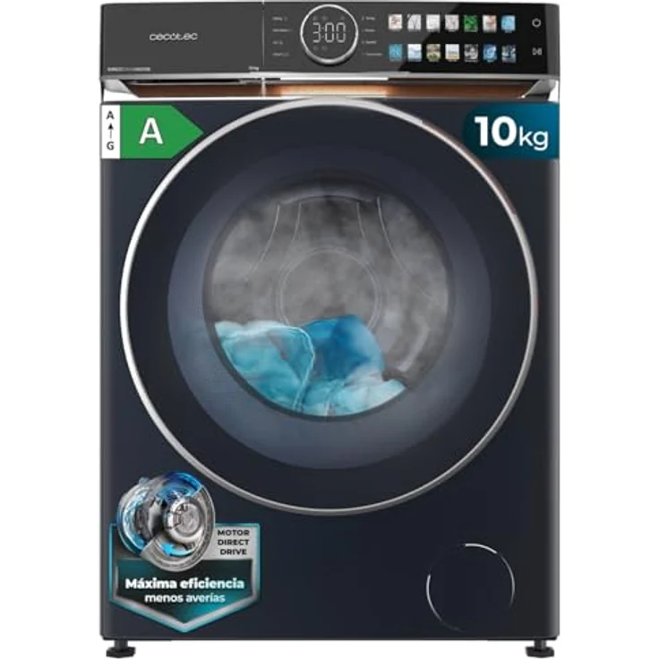 Cecotec Bolero DressCode 10980 Direct Drive, Frontlader Waschmaschine, 10 kg, Energieklasse A, 1400 U/min, Blau – Bild 1