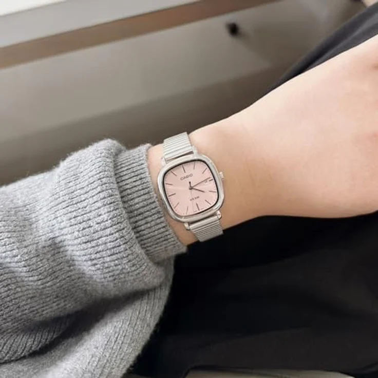 CASIO TIMELESS COLLECTION LTP-B166D-4AVEF, Quarzuhr mit Edelstahlarmband, analog, für Damen und Herren, Rot – Bild 7