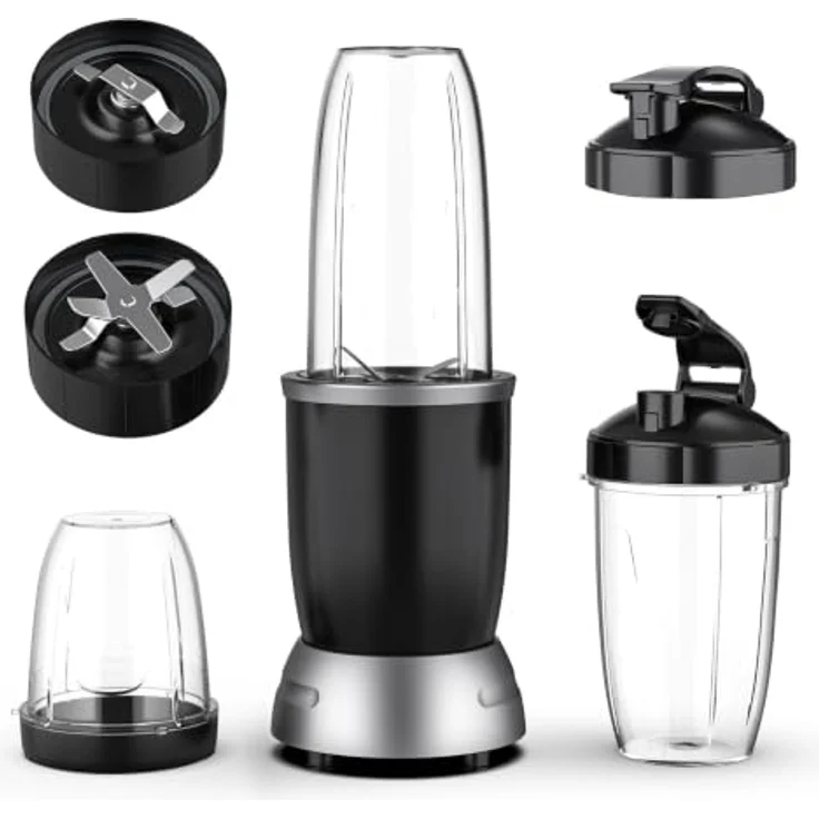 Teendow Standmixer 3 in 1, 1200W Hochleistungsmixer mit 1.1L Becher, 6 Klingen, rutschfest und leicht zu tragen – Bild 1