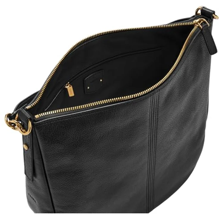 Fossil Jolie Schultertasche, Leder 30,5 cm, Schwarz, mit abnehmbaren, verstellbaren Schultergurt und geräumigem Hauptfach – Bild 3