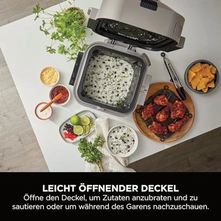 Ninja Speedi Multikocher ON500EUSTGD, 5,7L 12-in-1 Multicooker in Stone Gold, Heißluftfritteuse, Slow Cooker, Grill- und Backfunktion – Bild 5