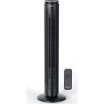 Brandson Turmventilator 40 Watt, mit Fernbedienung, Aromafach, 80° Oszillation, 3 Modi (Natural, Sleep, ECO), Timer, leise, 105 cm Standventilator