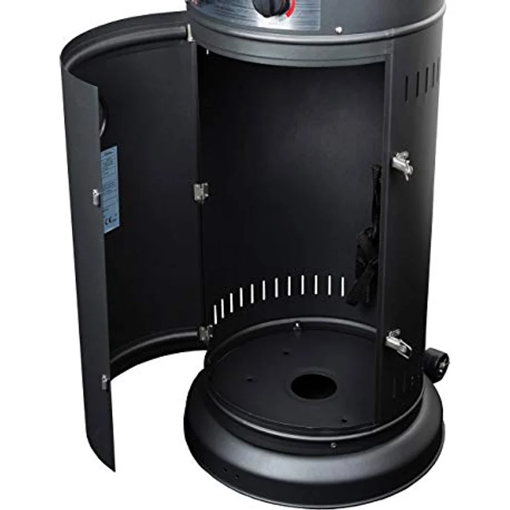 Eurom Flammenheizer Round, 11000 Watt, Heizgerät für 60-75 m², Butan/Propan, Metall – Bild 2