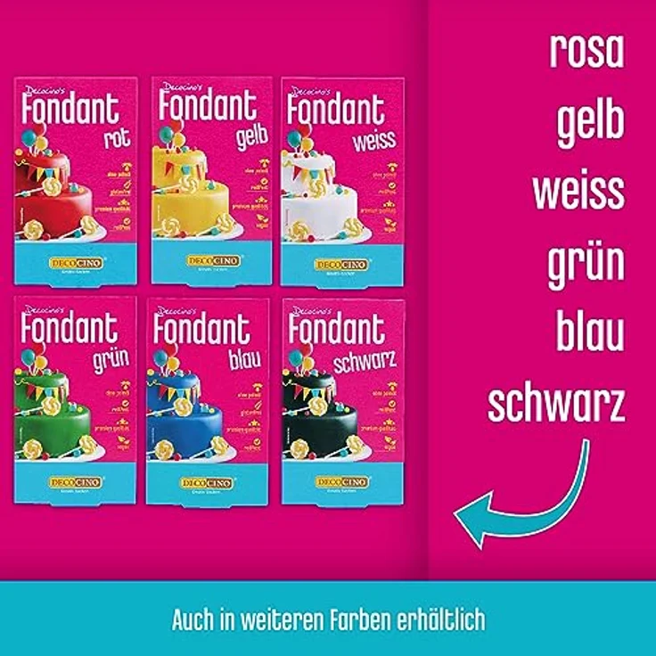 Rollfondant Pink 250 g – Bild 5