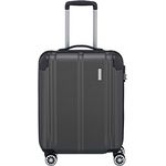 travelite 4-Rad Handgepäck Koffer erfüllt IATA Bordgepäckmaß, Gepäck Serie CITY: Robuster Hartschalen Trolley mit kratzfester Oberfläche, 55 cm, 40 Liter