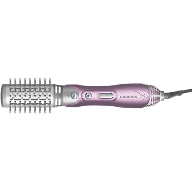 GRUNDIG HS 6220 Volumen- und Lockenstyler, 1100W, 3 Thermobürsten, Keramikbeschichtung mit Pink-Lotusöl, Überhitzungsschutz, geeignet für alle Haarlängen, Rosé/Silber – Bild 4